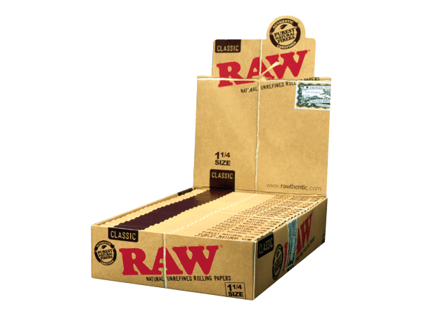  Papel de fumar RAW orgánico sin refinar, 3 paquetes 1,25 x 1  1/4 pulgadas. : Salud y Hogar