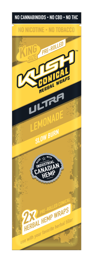 Kush Conical Herbal Wrap Ultra Lemonade
